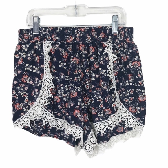 Charlotte Russe Other - Charlotte Russe Floral Lace Pajama Shorts